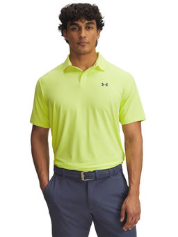 Under Armour - Yellow Solid Regular Fit Polo T-shirt