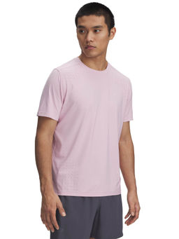 Under Armour - Pink Solid Regular Fit T-shirt