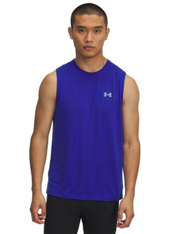 Under Armour - Blue Solid Fitted Fit Tank