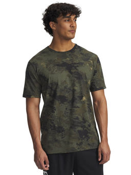 Under Armour - Green Printed Regular Fit T-shirt