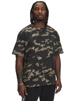 Under Armour - Brown Printed Regular Fit T-shirt