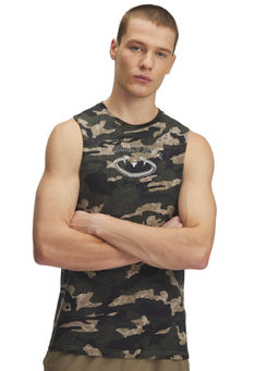 Under Armour - Brown Printed Loose Fit Tank