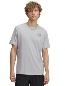 Under Armour - Grey Typography Regular Fit T-shirt