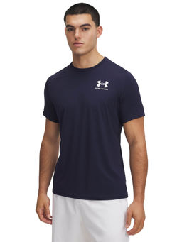 Under Armour - Navy Blue Solid Regular Fit T-shirt