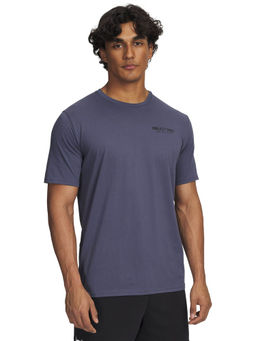 Under Armour - Grey Typography Regular Fit T-shirt