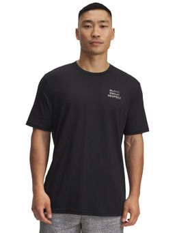 Under Armour - Black Typography Regular Fit T-shirt