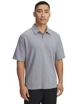 Under Armour - Grey Solid Regular Fit Polo T-shirt