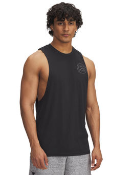 Under Armour - Black Solid Loose Fit Tank