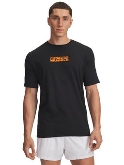 Under Armour - Black Typography Regular Fit T-shirt