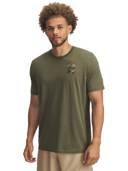 Under Armour - Green Solid Regular Fit T-shirt