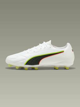 Puma - Unisex White King 20 Match Fg/Ag Football Shoes