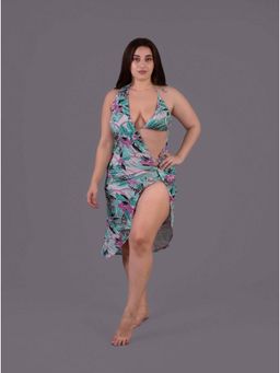 Keepfit - Green Printed 3 Piece Swimset For Women
