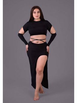 Keepfit - Black Solid 4 Piece Swimset For Women