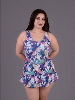Keepfit - Multi-Color Scoop Neck Plus Size Swimsuit For Women