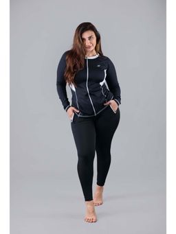 Keepfit - Black Full Sleeves Plus Size Swim Set For Women
