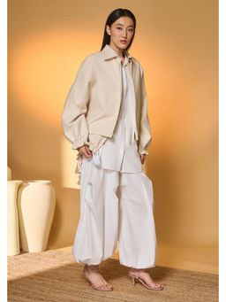 Masaba - Ivory Oversized Pine Code Jacket
