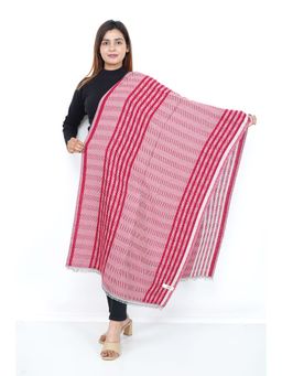 Oswal Shawls - Stripes Maroon Shawl