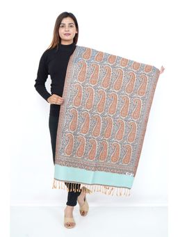 Oswal Shawls - Paisley Blue Shawl