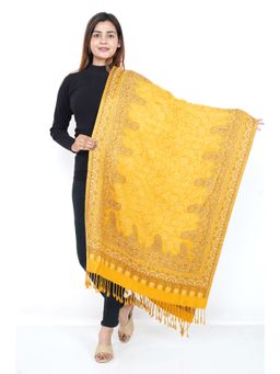 Oswal Shawls - Paisley Mustard Shawl