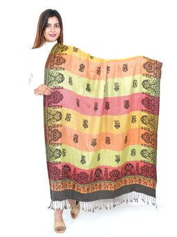 Oswal Shawls - Colorblock Multi-Color Shawl