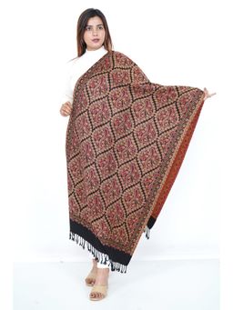 Oswal Shawls - Paisley Black Shawl