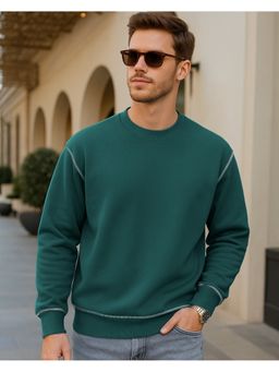 Bewakoof - Heavy Duty 1.0 Men's Green Oversized Sweatshirt