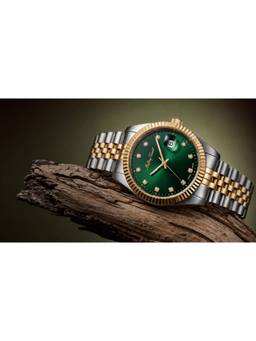 Mathey-Tissot - Green Dial Analog Watch For Women (D810BV)