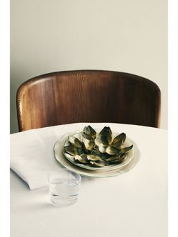 H&M - Beige 2-Pack Stoneware Dinner Plates