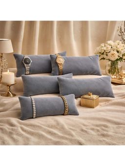 La Trove - Premium Velvet Pillow for Bracelets Organizer 7 Inch Pillow Grey (Pack of 5)