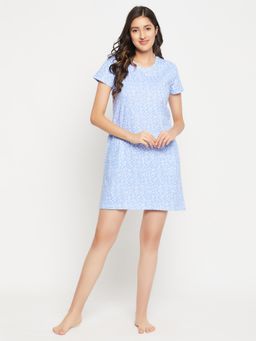 Clovia - Cotton Printed Short Nightdress