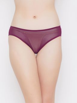 Clovia - Lace Low Waist Outer Elastic Bikini Panty