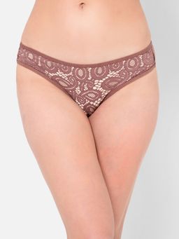 Clovia - Lace Low Waist Outer Elastic Bikini Panty