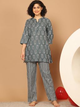 Indreams - Women Printed Night suit (Set of 2)