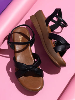 Inc.5 - Women Black Casual Wedges