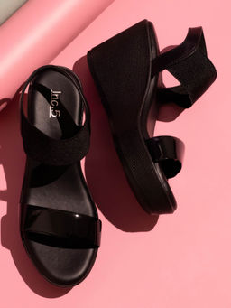 Inc.5 - Women Black Casual Wedges