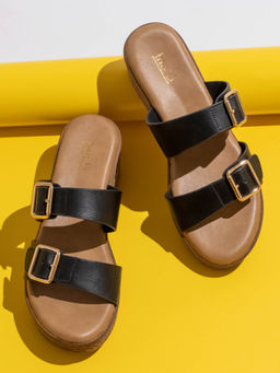 Inc.5 - Women Black Casual Wedges