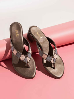 Inc.5 - Women Grey Casual Sandal Heels