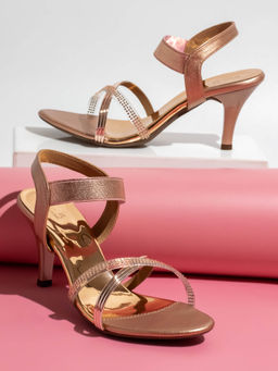 Inc.5 - Women Rose Gold Party Stiletto Heels