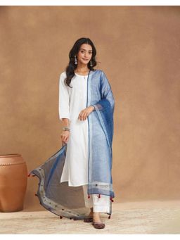 Fabindia - Indigo Cotton Silk Dupatta