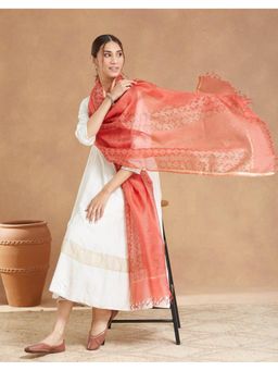Fabindia - Rust Silk Blend Dupatta