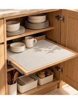 OBSESSIONS - Multi Purpose Reversible Shelf Liner - Cream - 53 cm x 500 cm