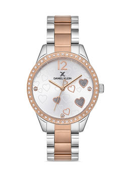Daniel Klein - Silver Color Stainless Steel Strap Watch for Women DK.1.13100-6