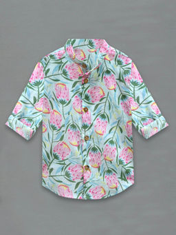 A.T.U.N. - Floral Printed Casual Shirt