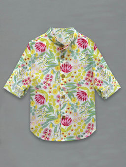 A.T.U.N. - Floral Printed Casual Shirt