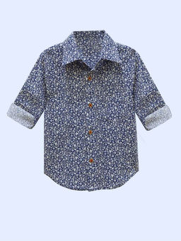 A.T.U.N. - Sea Green Classic Floral Printed Casual Shirt