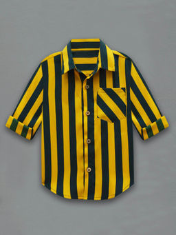 A.T.U.N. - Regular Fit Striped Casual Shirt