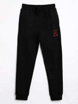 Campana - Blake 100% Cotton Jersey Joggers - Direction Print - Black