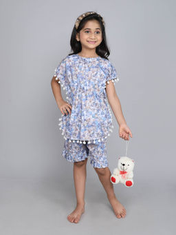 Little Clothings - Printed Short Kaftan Paired with Matching Short (Set of 2)