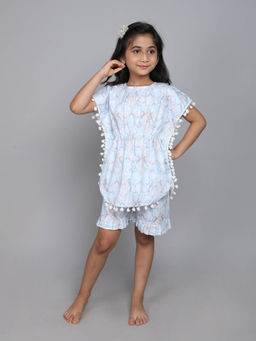 Little Clothings - Printed Short Kaftan Paired with Matching Short (Set of 2)
