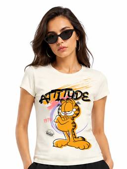 MIXT by Nykaa Fashion - Women Garfield Attitude Printed Regular Fit Top